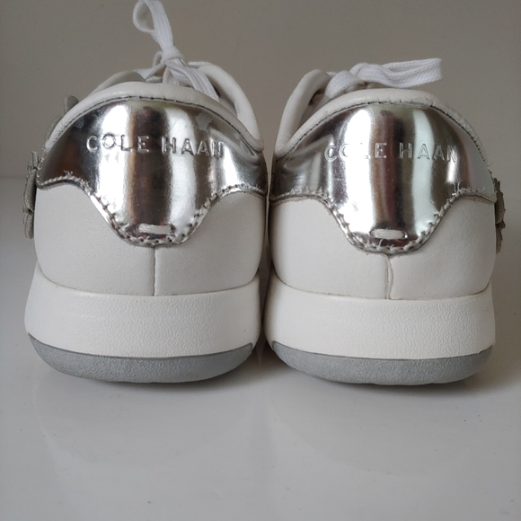 Cole Haan Grandpro Tennis Leather Sneakers  White Size 10.5 - Picture 8 of 15